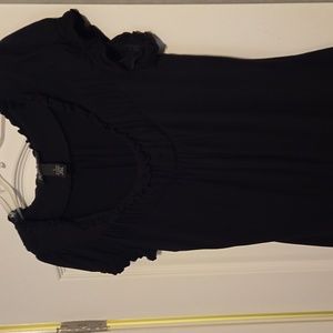 INC Black rayon top. Petite Small